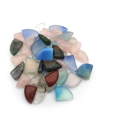 Natural Mix Stone Horn Shape Cabochon Loose Gemstone Lot 11*14-18*22 MM 108 CT