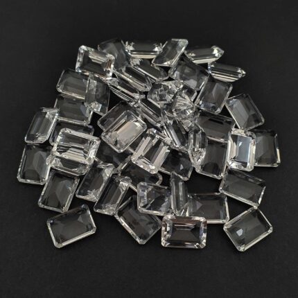 Natural Crystal Quartz Octagon Cut Loose Gemstone Lot 10*14 MM 106 CT 16 Pcs