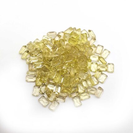 Natural Lemon Quartz Octagon Cut Loose Stone Lot 4*6 MM 100 CT 198 Pcs