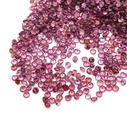 Natural Rhodolite Garnet Round Garnet Cut Loose Gemstone Lot 100 Pcs 2 mm