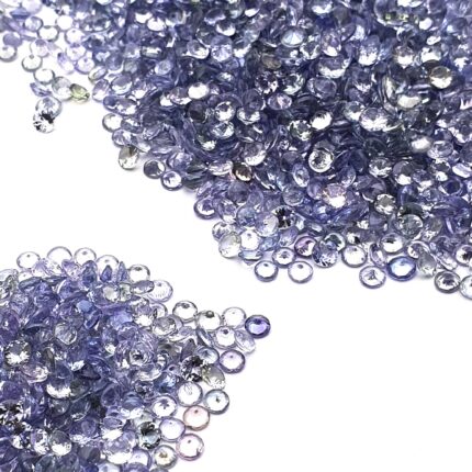 Natural Tanzanite Round Cut Loose Faceted Tanzanite Gemstone Lot 100 Pcs 3 mm