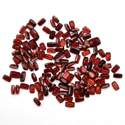 Natural Mozambique garnet Loose Stone Cushion Cut 3*5-5*7 MM 18 CT 42 Pcs