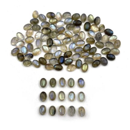 Natural Labradorite Oval Cabochon Loose Stone Lot 106 Pcs 5*7 MM 100 CT