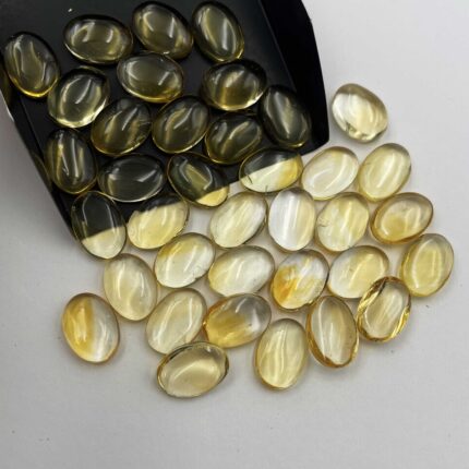 Natural Citrine Oval Cabochon Loose Gemstone Lot 19 Pcs 10*14 MM 101 CT