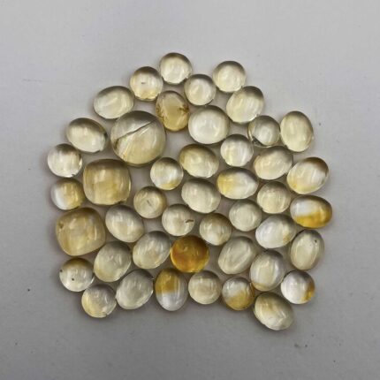 Natural Citrine Mix Cabochon Loose Gemstone Lot 25 Pcs 7-12 MM 50 CT