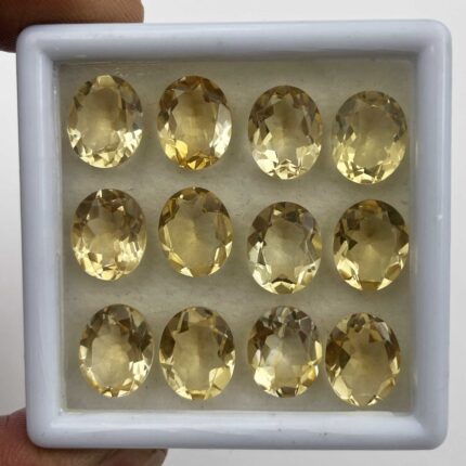 Natural Citrine Oval Cut Loose Gemstone Lot 32 Pcs 9*11 MM 101 CT