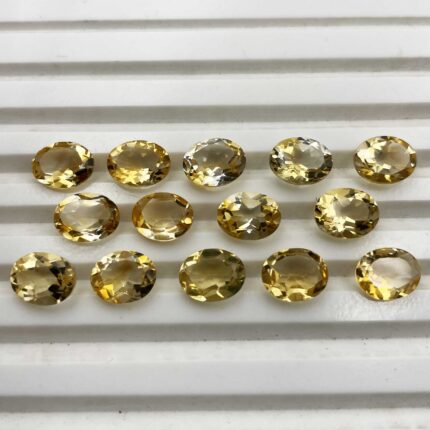 Natural Citrine Oval Cut Loose Gemstone Lot 18 Pcs 7*9 MM 30 CT