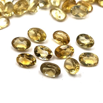 Natural Citrine Oval Cut Loose Gemstone Lot 123 Pcs 4*6 MM 50 CT