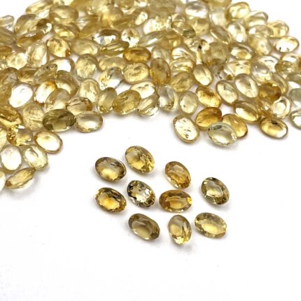 Natural Citrine Oval Cut Loose Gemstone Lot 104 Pcs 4*6 MM 50 CT