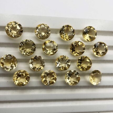 Natural Citrine Round Cut Loose Gemstone Lot 12 Pcs 10 MM 41 CT