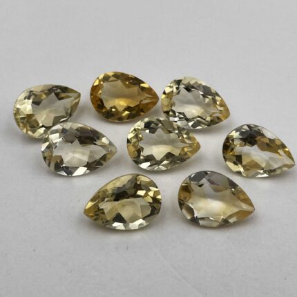 Natural Citrine Pear Cut Loose Gemstone Lot 11 Pcs 10*14 MM 50 CT