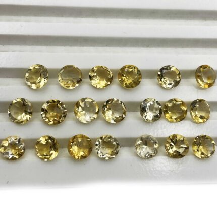 Natural Citrine Round Cut Loose Gemstone Lot 10 Pcs 10 MM 31 CT