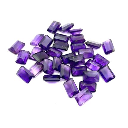 Natural African Amethyst Octagon Cut Loose Gemstone Lot 8*12 MM 100 CT 27 PCS