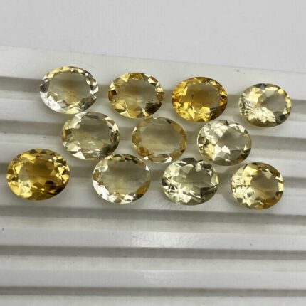 Natural Citrine Oval Cut Loose Gemstone Lot 15 Pcs 10*12 MM 60 CT