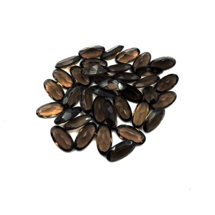 Natural Smoky Oval Cut Loose Stone 6*12 MM 61 CT 36 Pcs