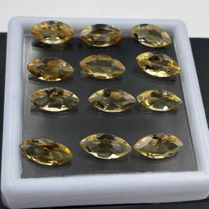 Natural Citrine Marquise Cut Loose Gemstone Lot 44 Pcs 5*10 MM 40 CT