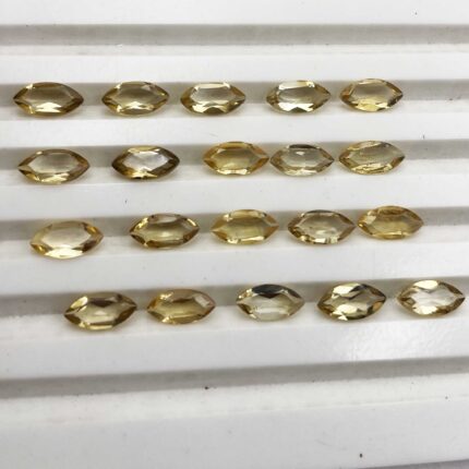 Natural Citrine Marquise Cut Loose Gemstone Lot 97 Pcs 4*8 MM 50 CT