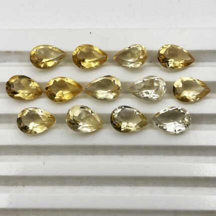 Natural Citrine Pear Cut Loose Gemstone Lot 29 Pcs 7*10 MM 50 CT