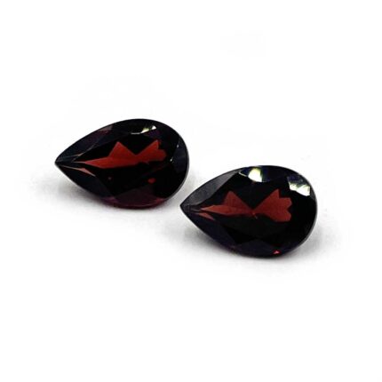 Natural Red Garnet Pear Cut Loose Gemstone Lot 2 Pcs 8*12 MM 7 CT