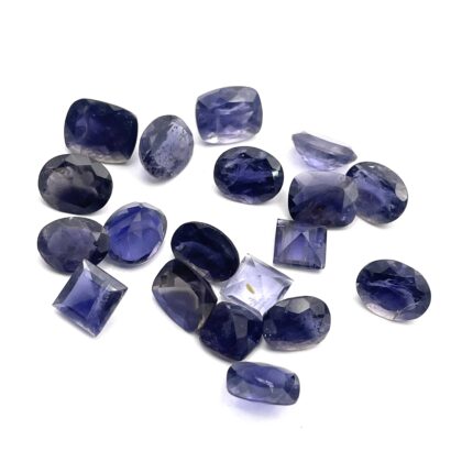 Natural Iolite Mix Shape Cut Gemstone For Jewelry Making 9Pcs 8x10-9x11.5mm 25CT
