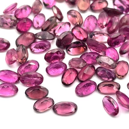 Natural Dark Pink Tourmaline Oval Cut Loose Gemstone Lot 20 Pcs 3x5 mm 5 CT