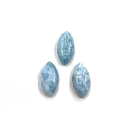Natural Larimar Marquise Cabochon Loose Gemstone Lot 3 pcs 8*16 MM 14 CT