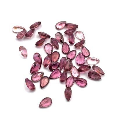 Natural Light Pink Tourmaline Pear Cut Loose Gemstone Lot 18 Pcs 3x5 mm 4 CT