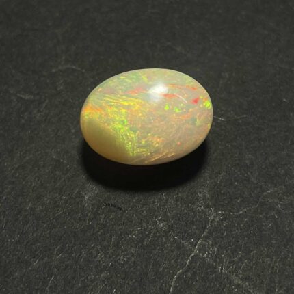 Natural Opal Oval Ethiopian Multi Fire Cabochon Loose Gemstone 8.5x12 mm 3 CT