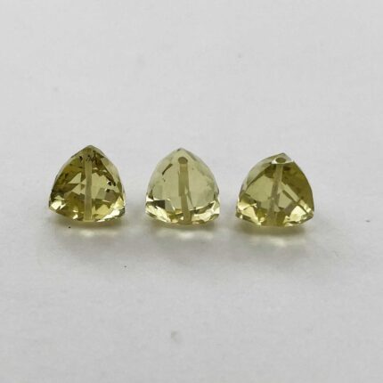 Natural Lemon Quartz Fancy Top Drill Briolette Cut Loose Stone Lot 8MM 3Pcs 10CT