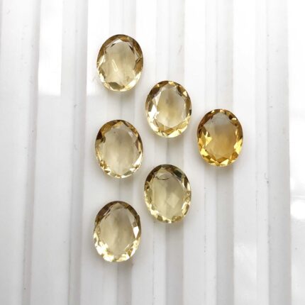 Natural Citrine Rose Cut Loose Gemstone Lot 5 Pcs 8*10 MM 12 CT