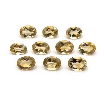 Natural Citrine Oval Cut Loose Gemstone Lot 10 Pcs 6*8 MM 10 CT For Jewelry