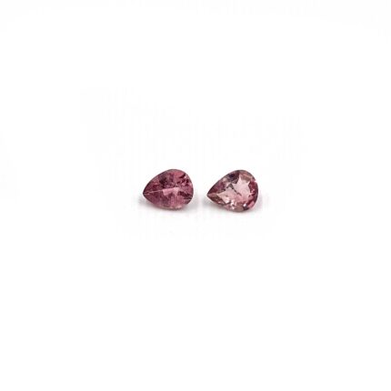 Natural Pink Tourmaline Pear Cut Loose Gemstone Lot 2 Pcs 4*5 MM .55 CT