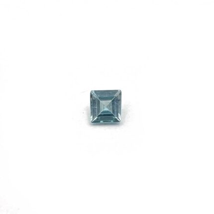 Natural Blue Zircon Square Cut Loose Gemstone Lot 1 Pcs 5 MM 0.73 CT