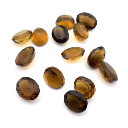 Natural Champagne Quartz Oval Cut Loose Stone 8 Pcs 10*12-10*14 MM 50 CT