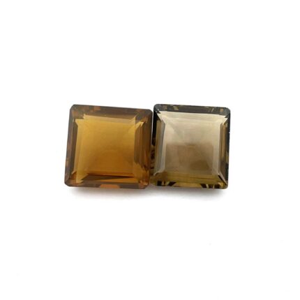 Natural Champagne Quartz Octagon Cut Loose Stone 2 Pc 17.50-18 MM 56 CT