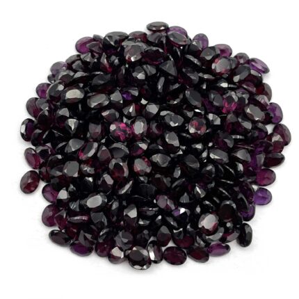 Natural Pyrope Garnet Oval Cut Loose Gemstone Lot 90 Pcs 3*4 MM 18 CT