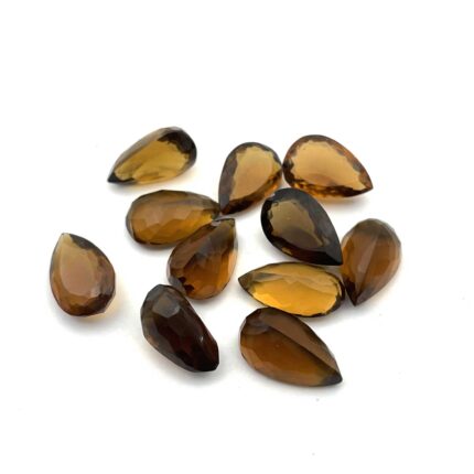 Natural Champagne Quartz Pear Cut Loose Stone 10 Pcs 10*16-11*18 MM 88 CT