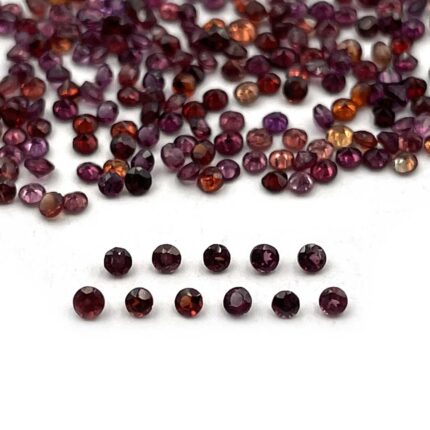 Natural Pyrope Garnet Round Cut Loose Gemstone Lot 100 Pcs 1.5 MM
