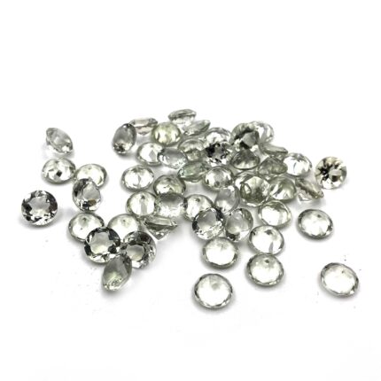Natural Green Amethyst Round Cut Loose Gemstone Lot 31 Pcs 10 MM 101 CT