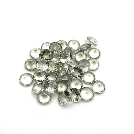 Natural Green Amethyst Round Cut Loose Gemstone Lot 37 Pcs 11 MM 114CT