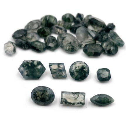 Natural Moss Agate Mix Cut Loose Gemstone Lot 33 Pcs 4*8-10*14 MM 52 CT
