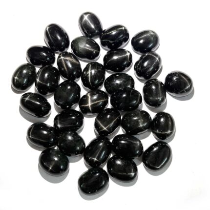 Natural Black Star Diopside Oval Cabochon Gemstone 13Pcs 11.5*14-12*15.5mm 150CT
