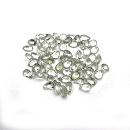 Natural Green Amethyst Pear Cut Loose Gemstone Lot 146 Pcs 5*7 MM 101CT
