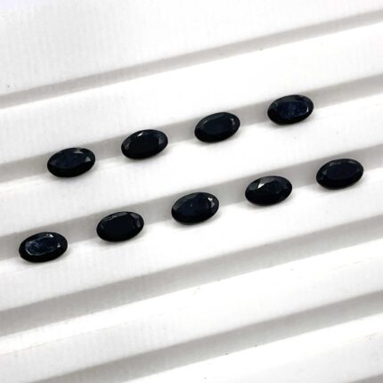 Natural Black Spinel Oval Cut Loose Gemstone lot 25 Pcs 3*5 MM 7.60 CT