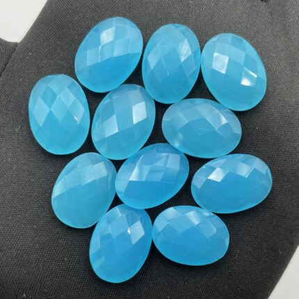 Natural Chalcedony Oval Briolette Cut Gemstone Lot 11 Pcs 13*17-13*18 MM 91 CT
