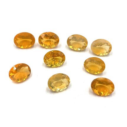 Natural Mexican Fire Opal Oval Cut Loose Gemstone Lot 7*9 MM 5.60 CT 4 Pcs
