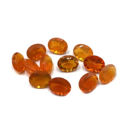 Natural Mexican Fire Opal Oval Cut Loose Gemstone Lot 7*9 MM 5 CT 4 Pcs