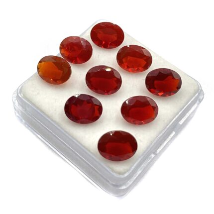 Natural Mexican Fire Opal Oval Cut Loose Gemstone Lot 7*9 MM 5 CT 4 Pcs