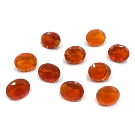 Natural Mexican Fire Opal Oval Cut Loose Gemstone Lot 10*12 MM 6 CT 2 Pcs