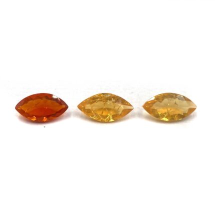 Natural Mexican Fire Opal Marquise Cut Loose Stone Lot 6*11-6*12 MM 3.3 CT 3 Pcs